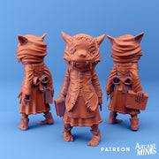 Witch Girl - Arcane Minis | 32mm | Sorcerer | Child | Mask | Cat