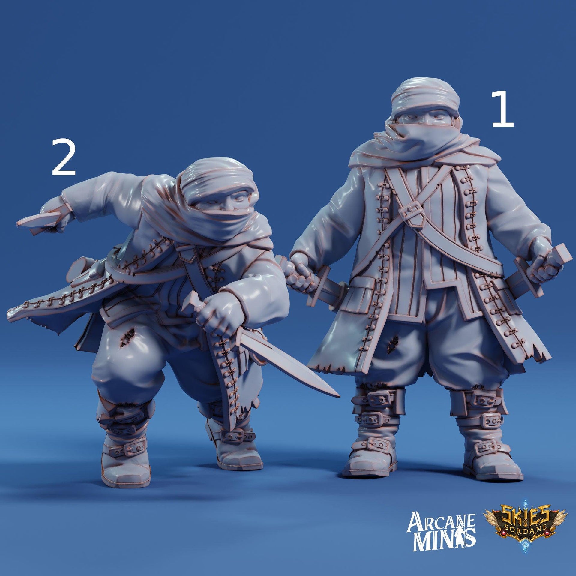 Halfling Rogue - Arcane Minis | 32mm | Swindlers Luck | Pirate | Thief | bnandit