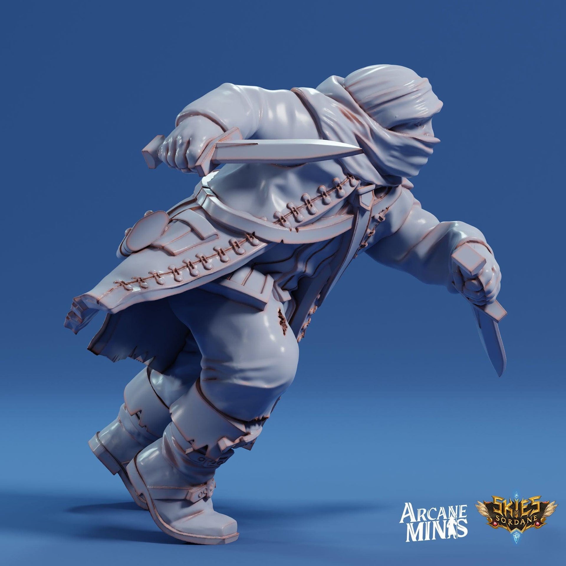 Halfling Rogue - Arcane Minis | 32mm | Swindlers Luck | Pirate | Thief | bnandit