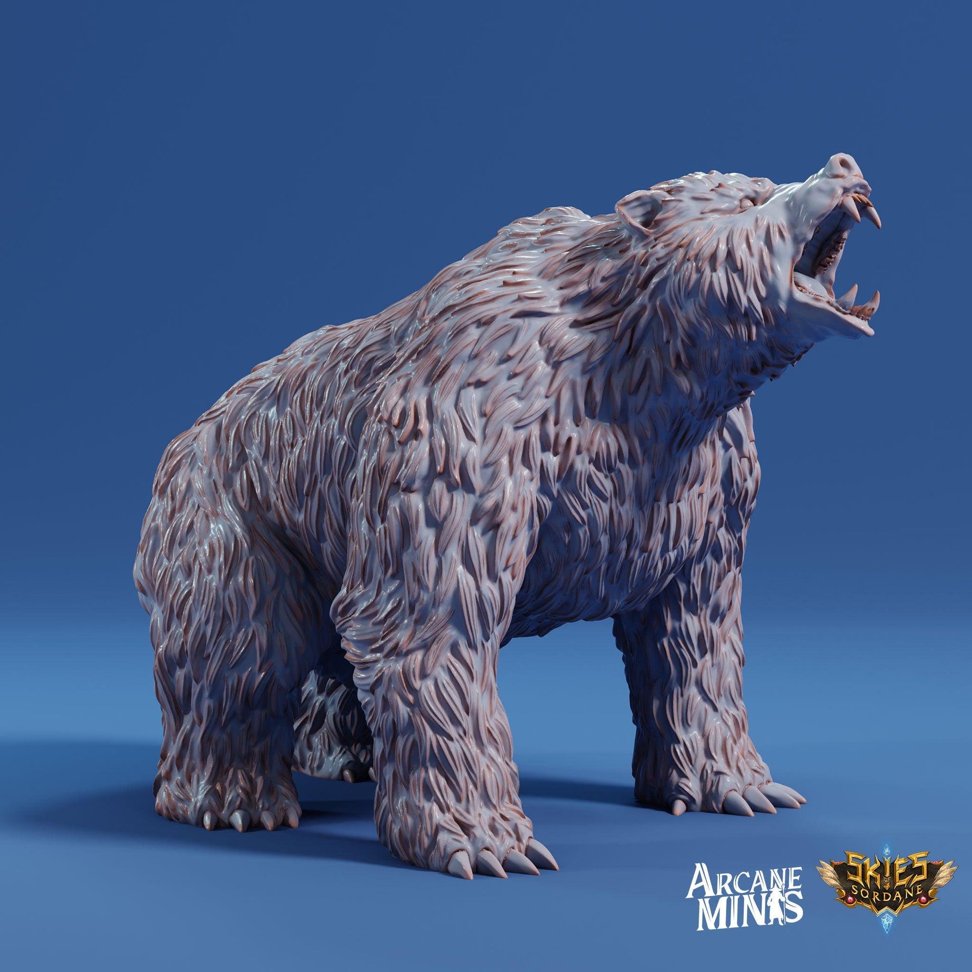 Crag Bear - Arcane Minis | 32mm | Risky Racing | Grizzly | Brown