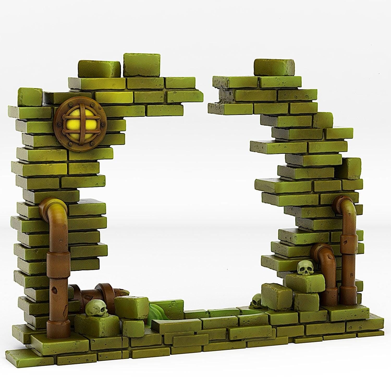 Sewer Portal With Its Toxic Liquid Effect - Print Your Monsters, Fantastic Portals | 32mm | Crypt | Dungeon