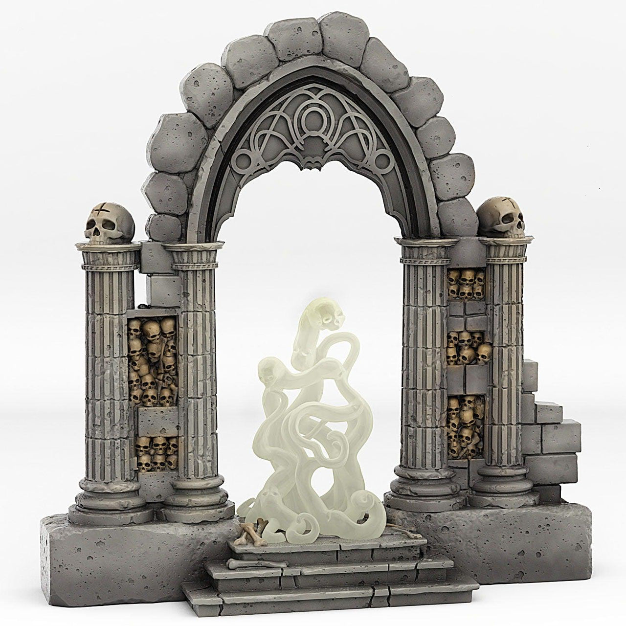 Catacomb Portal With Its Ghost Skulls Effect - Print Your Monsters, Fantastic Portals | 32mm | Crypt | Tomb | Ossuary