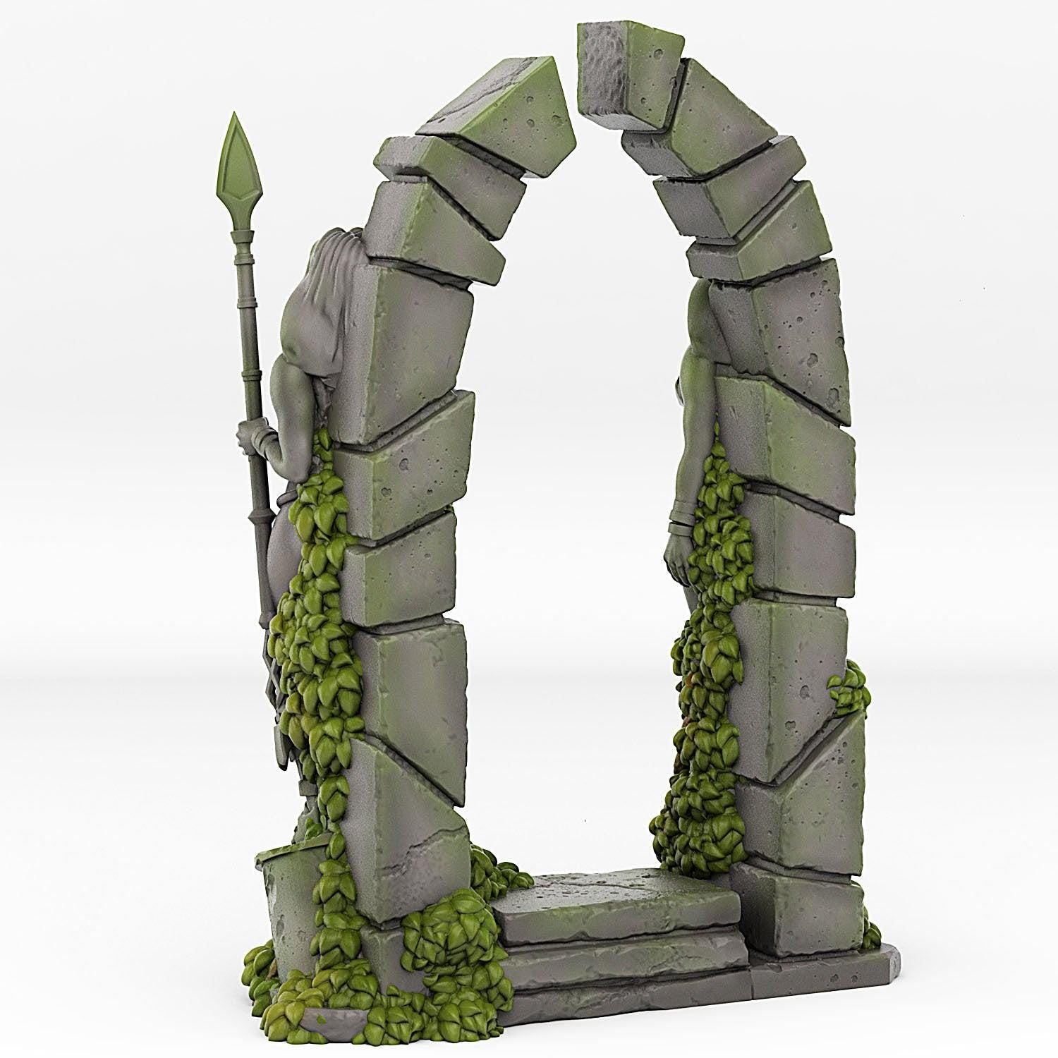 Amazone Portal With Its Lianas Effect - Print Your Monsters, Fantastic Portals | 32mm | Ancient | Ruins | Jungle | Amazon