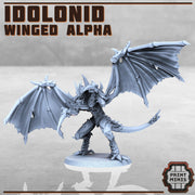 Winged Alpha, Idolonid - Print Minis | Sci Fi | 28mm Heroic | Demon | Alien | Space Bug