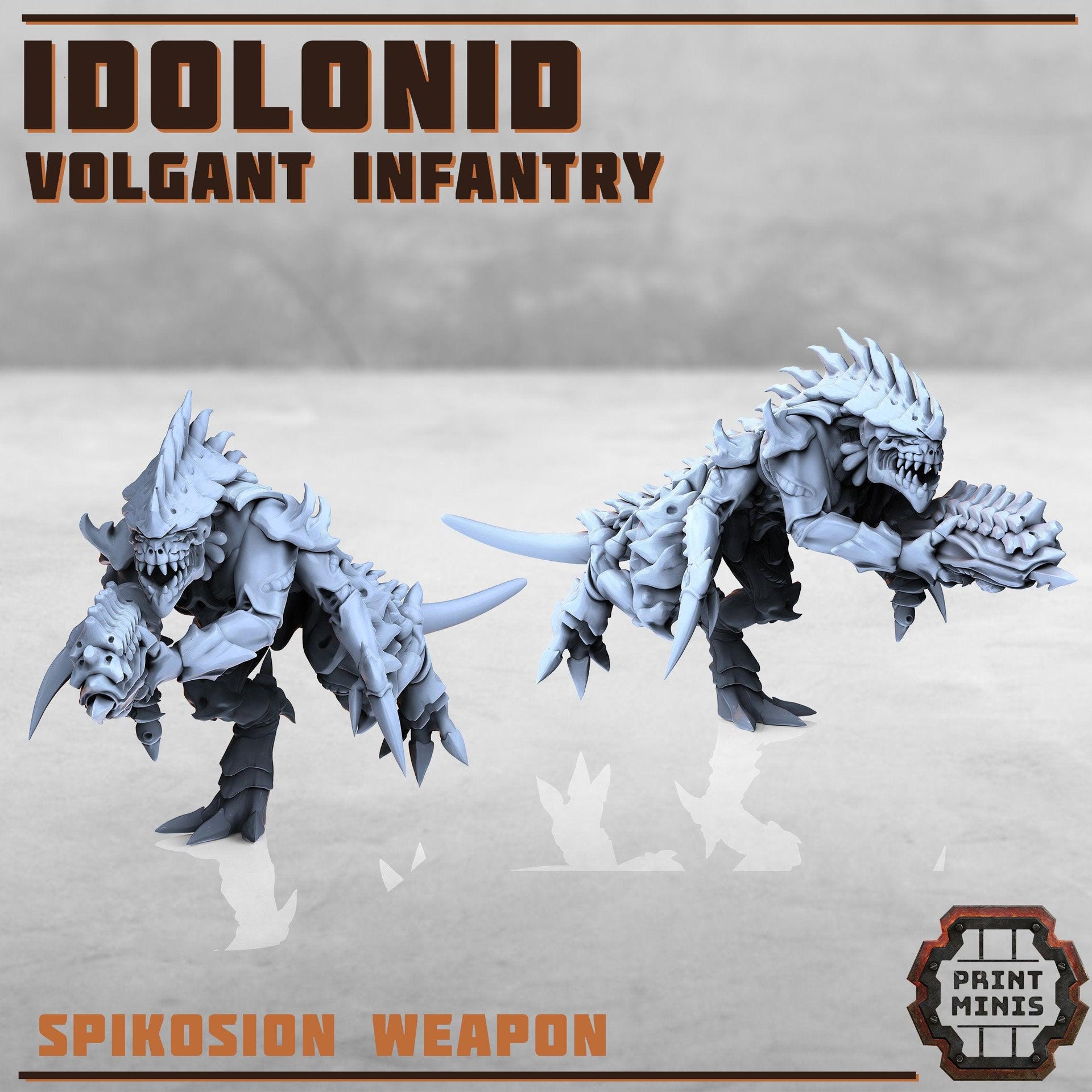 Volgants, Idolonids - Print Minis | Sci Fi | 28mm Heroic | Demon | Alien | Space Bug