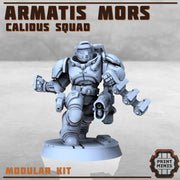 Armartis Mors, Calidus Squad - Print Minis | Sci Fi | Heavy Infantry | 28mm Heroic | Soldier | Battle Brothers | Marine | Flamethrower