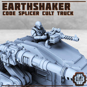 Earthshaker Truck, - Print Minis | Sci Fi | Tank | Crawler | Codesplicer Cult | Cultist | Mining