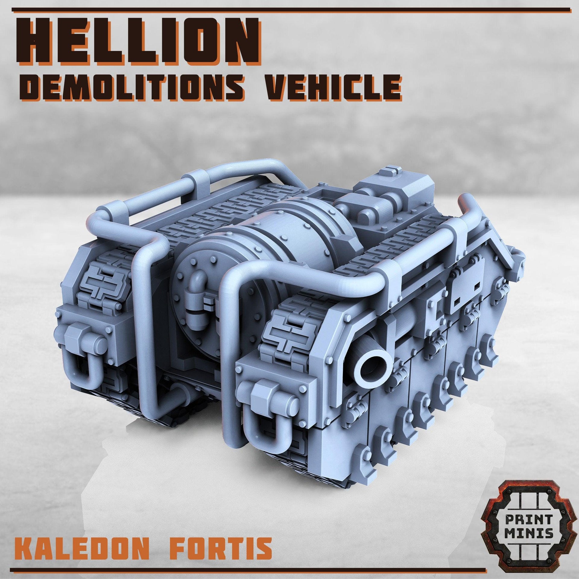 Hellion, Demolitions Vehicle - Print Minis | Sci Fi | Tank | Drone | Crawler