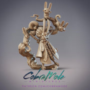 Daitengu Outlaw Usagibo, Bunny Mask Assassin - CobraMode | Miniature | Wargaming | Roleplaying Games | 32mm | Ninja