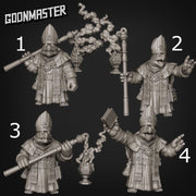 Turtle Cleric - Goonmaster | Rogueish Racoons Miniature | Wargaming | Roleplaying Games | 32mm | Pope | Mirial | Censer Bearer | Priest