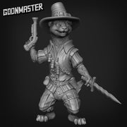 Weasel Witchhunter - Goonmaster | Miniature | Wargaming | Roleplaying Games | 32mm | Assassin | Kenku | Rogue | Undead