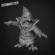 Necrowmancer - Goonmaster | Miniature | Wargaming | Roleplaying Games | 32mm | Warlock| Kenku | Necromancer | Crow
