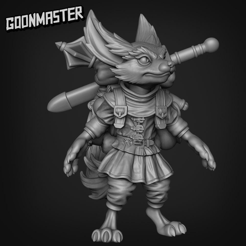 Fennec Fox Squire - Goonmaster | Miniature | Wargaming | Roleplaying Games | 32mm | Adventurer | Traveller