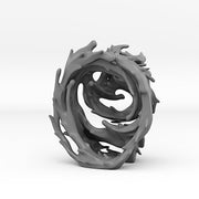 Underwater Temple Portal With Its Whildwind Effect - Print Your Monsters, Fantastic Portals | 32mm | Ruins | Atlantis | Coral