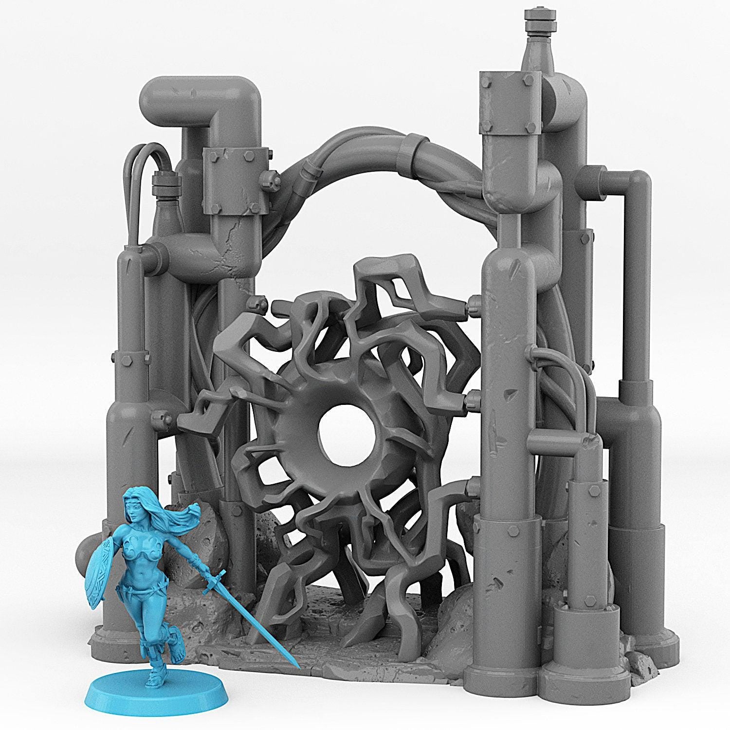 Martian Pipes Portal With Its Electric Effect - Print Your Monsters, Fantastic Portals | 32mm | Alien | Factory