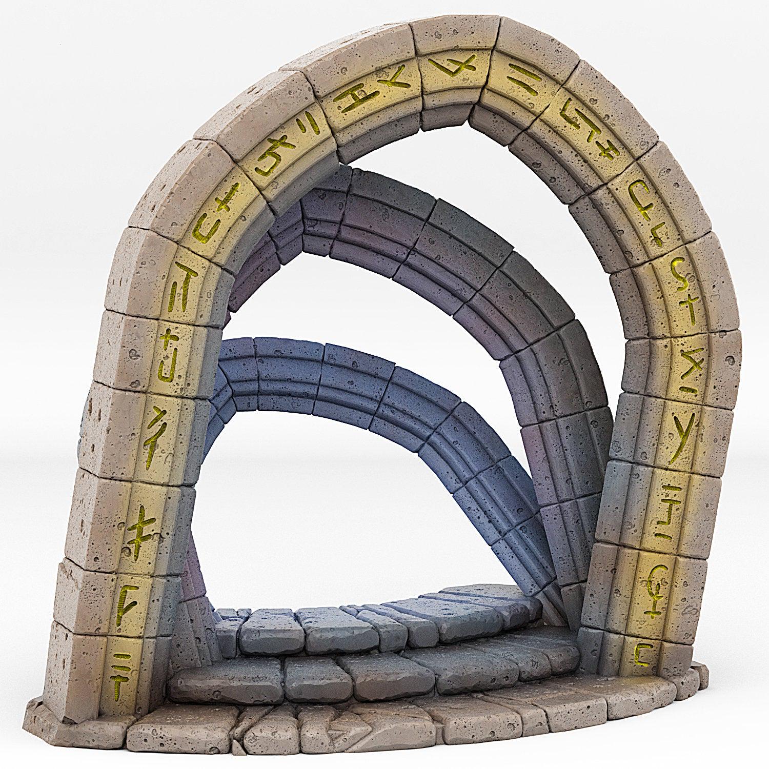 Celestial Portal With Its Cloudy Effect - Print Your Monsters, Fantastic Portals | 32mm | Temple | Runes