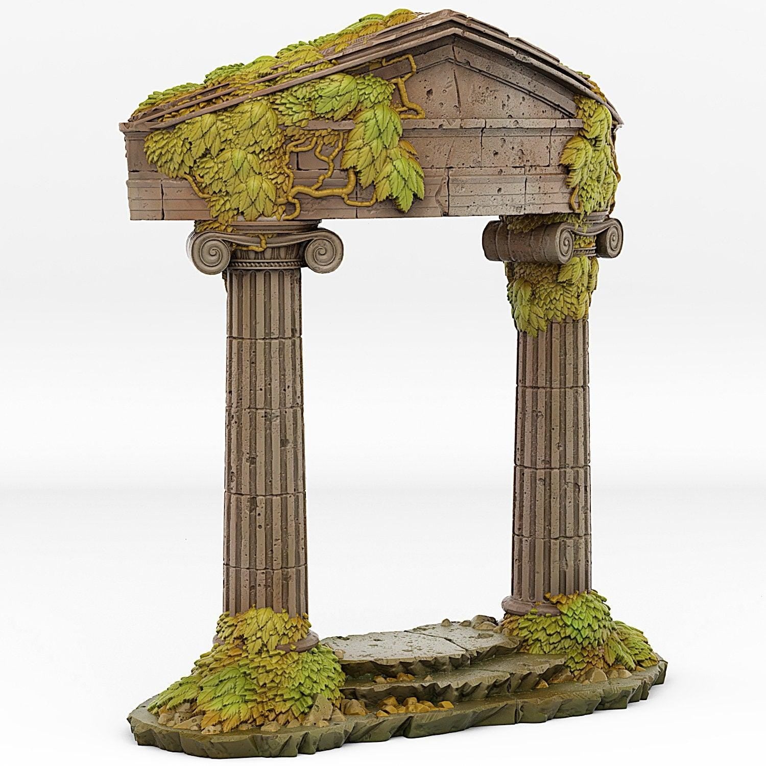 Ancient Greek Portal With Its Water Wall Effect - Print Your Monsters, Fantastic Portals | 32mm | Roman | Column | Ruin
