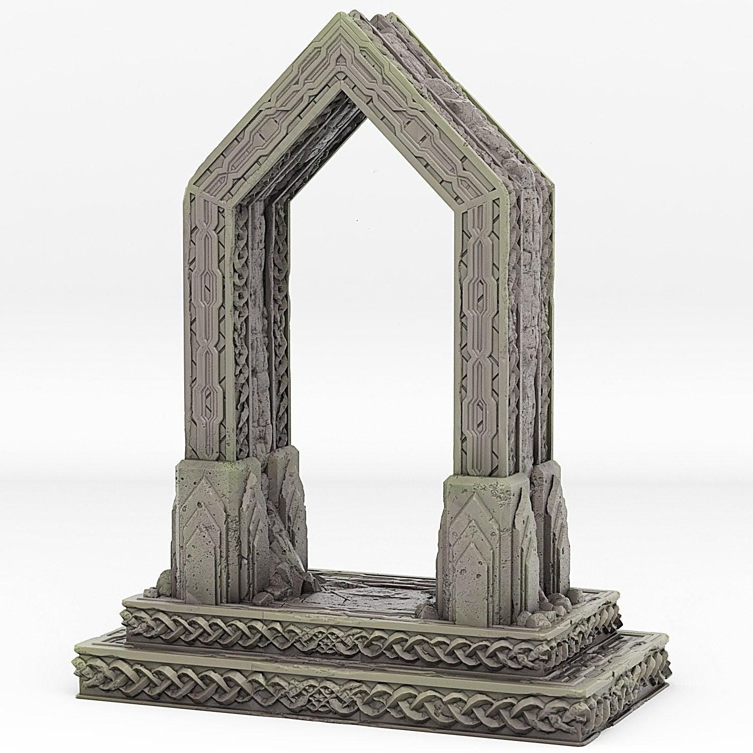 Moria Portal With Its Malefic Effect - Print Your Monsters, Fantastic Portals | 32mm | Tomb | Dwarf | Fortress