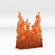 Dungeon Entrance Portal With Its Burning Effect - Print Your Monsters, Fantastic Portals | 32mm | portcullis | Skull