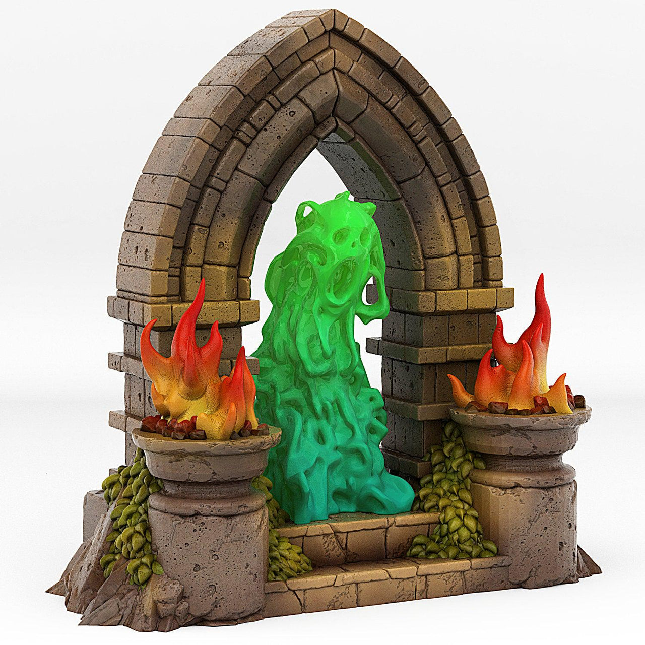 Haunted Castle Portal With Its Ghost Effectt - Print Your Monsters, Fantastic Portals | 32mm | Tomb | Spooky