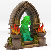 Haunted Castle Portal With Its Ghost Effectt - Print Your Monsters, Fantastic Portals | 32mm | Tomb | Spooky