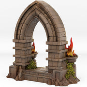 Haunted Castle Portal With Its Ghost Effectt - Print Your Monsters, Fantastic Portals | 32mm | Tomb | Spooky
