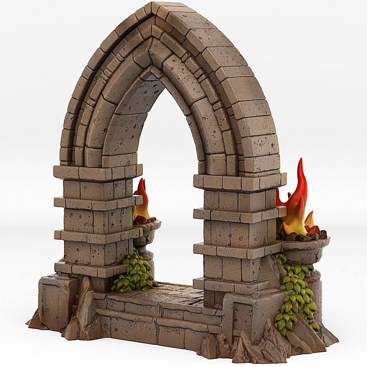 Haunted Castle Portal With Its Ghost Effectt - Print Your Monsters, Fantastic Portals | 32mm | Tomb | Spooky