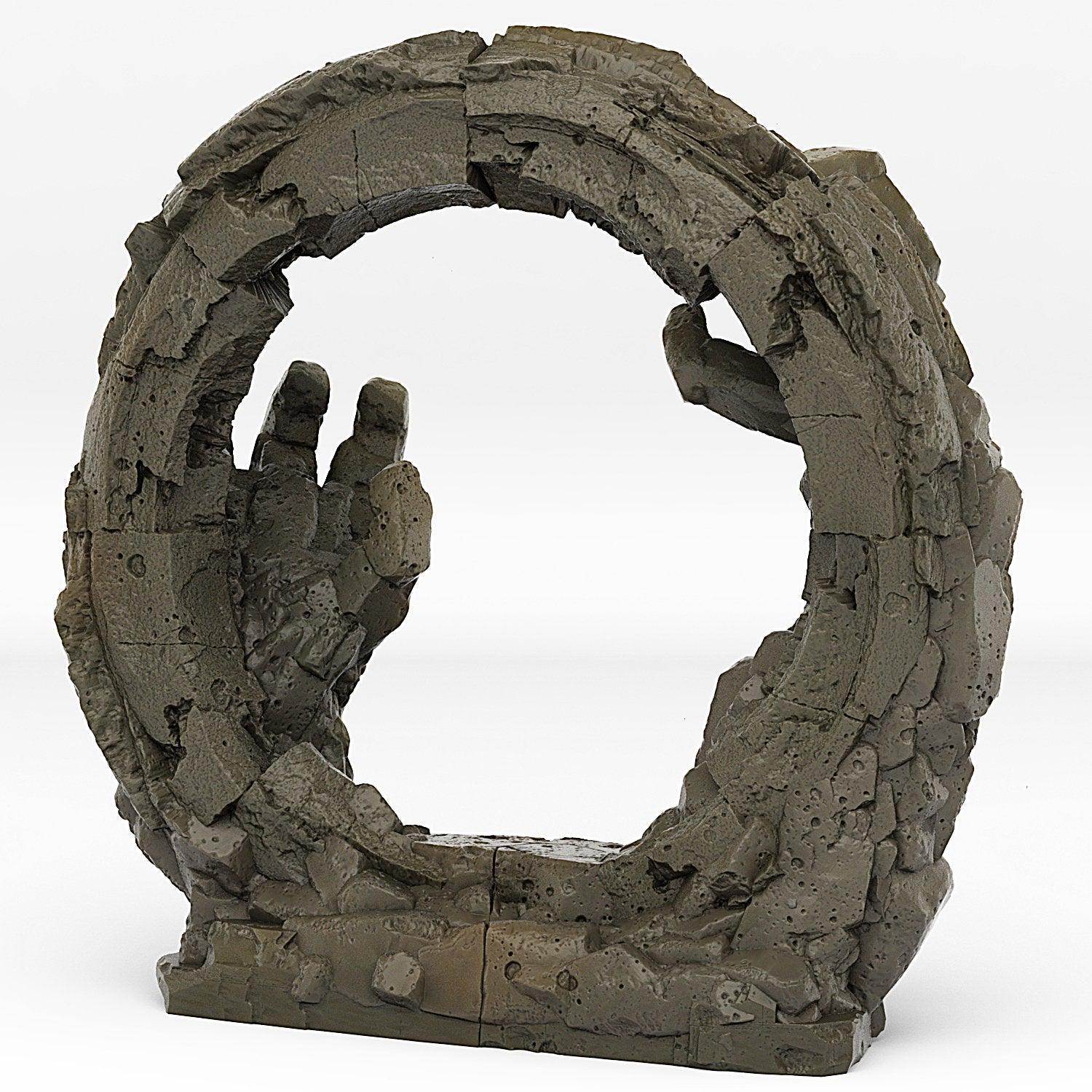 Golem Portal With Its Soil Effect - Print Your Monsters, Fantastic Portals | 32mm | Stone Circle | Teleporter