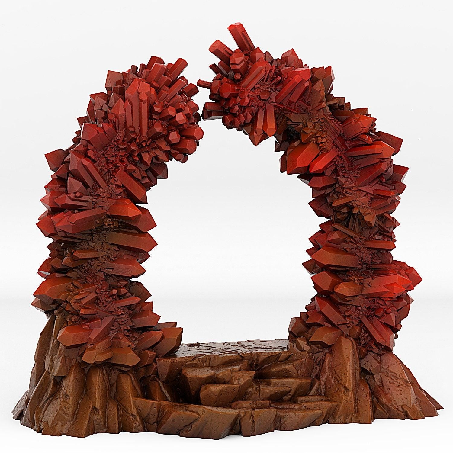 Crystal Portal With Its Nebular Effect - Print Your Monsters, Fantastic Portals | 32mm | Gemstone | Teleporter