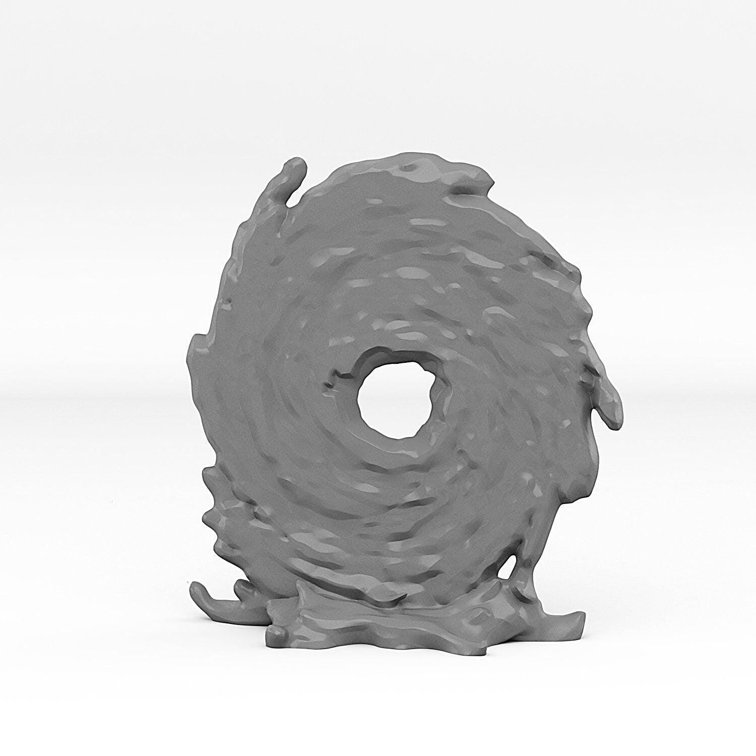 Clockwork Portal With Temporal Vortex Effect - Print Your Monsters, Fantastic Portals | 32mm | Steampunk | Teleporter