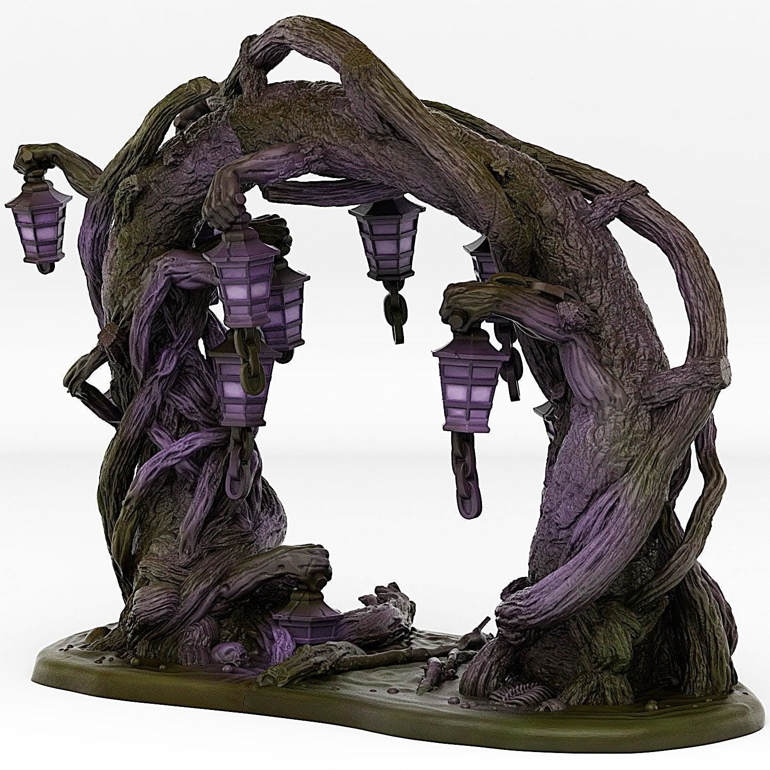 Creepy Forest Portal With Its Dark Magic Effect - Print Your Monsters, Fantastic Portals | 32mm | Lantern | Teleporter