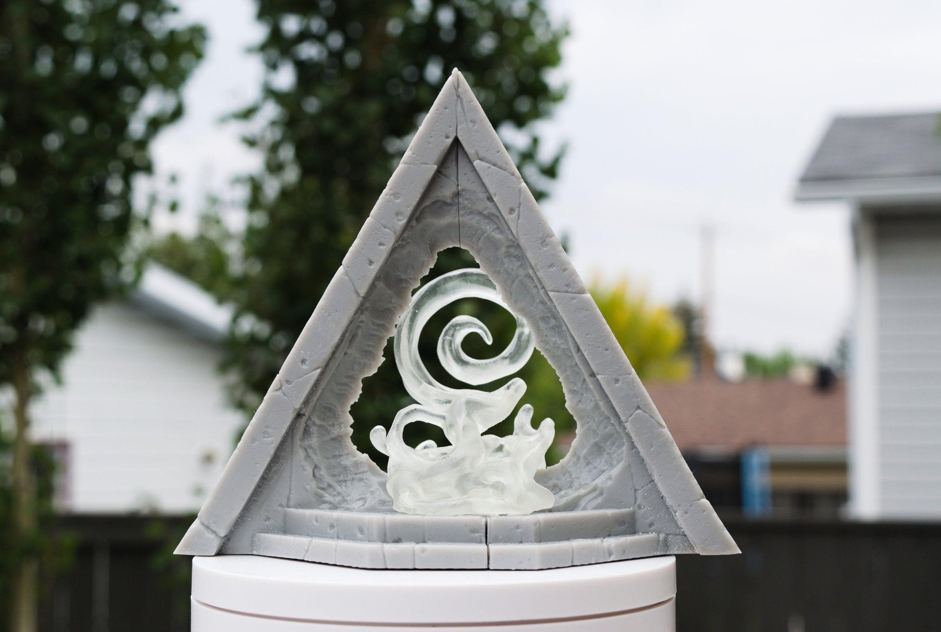 Alien Pyramid Portal and Effect - Print Your Monsters, Fantastic Portals | 32mm | Ancient | Temple | Stone | Crystal