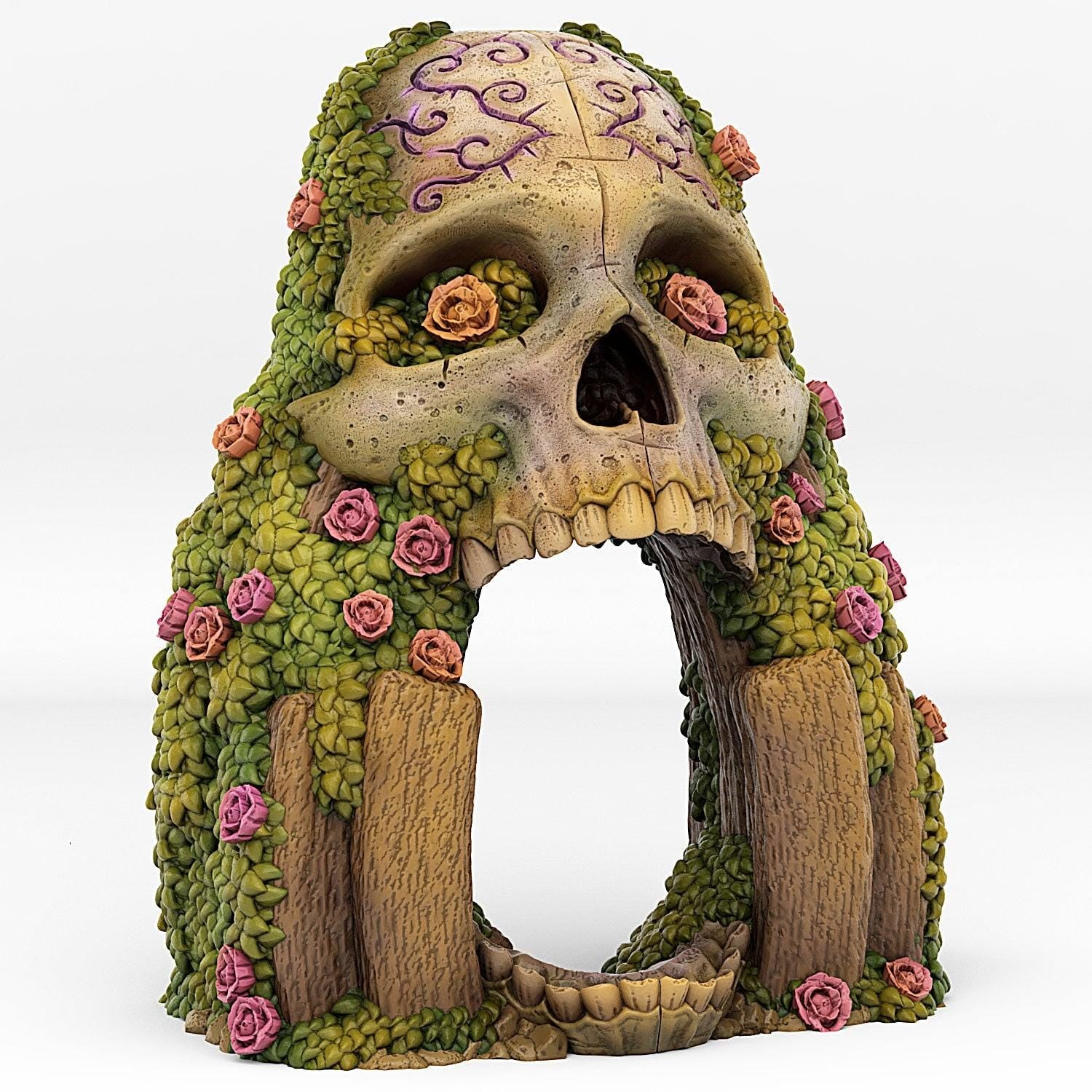 Cadavera Portal and Effect - Print Your Monsters, Fantastic Portals | 32mm | Ancient | Day of the Dead | Transparent | Skull