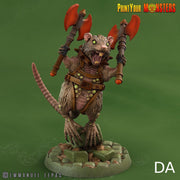 Toxic Rat Soldiers - Print Your Monsters | Toxic | Rat Dominion| 32mm | Axe | Sword | Poison | Vermin | Ratfolk | Ratmen