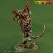 Toxic Rat Soldiers - Print Your Monsters | Toxic | Rat Dominion| 32mm | Axe | Sword | Poison | Vermin | Ratfolk | Ratmen