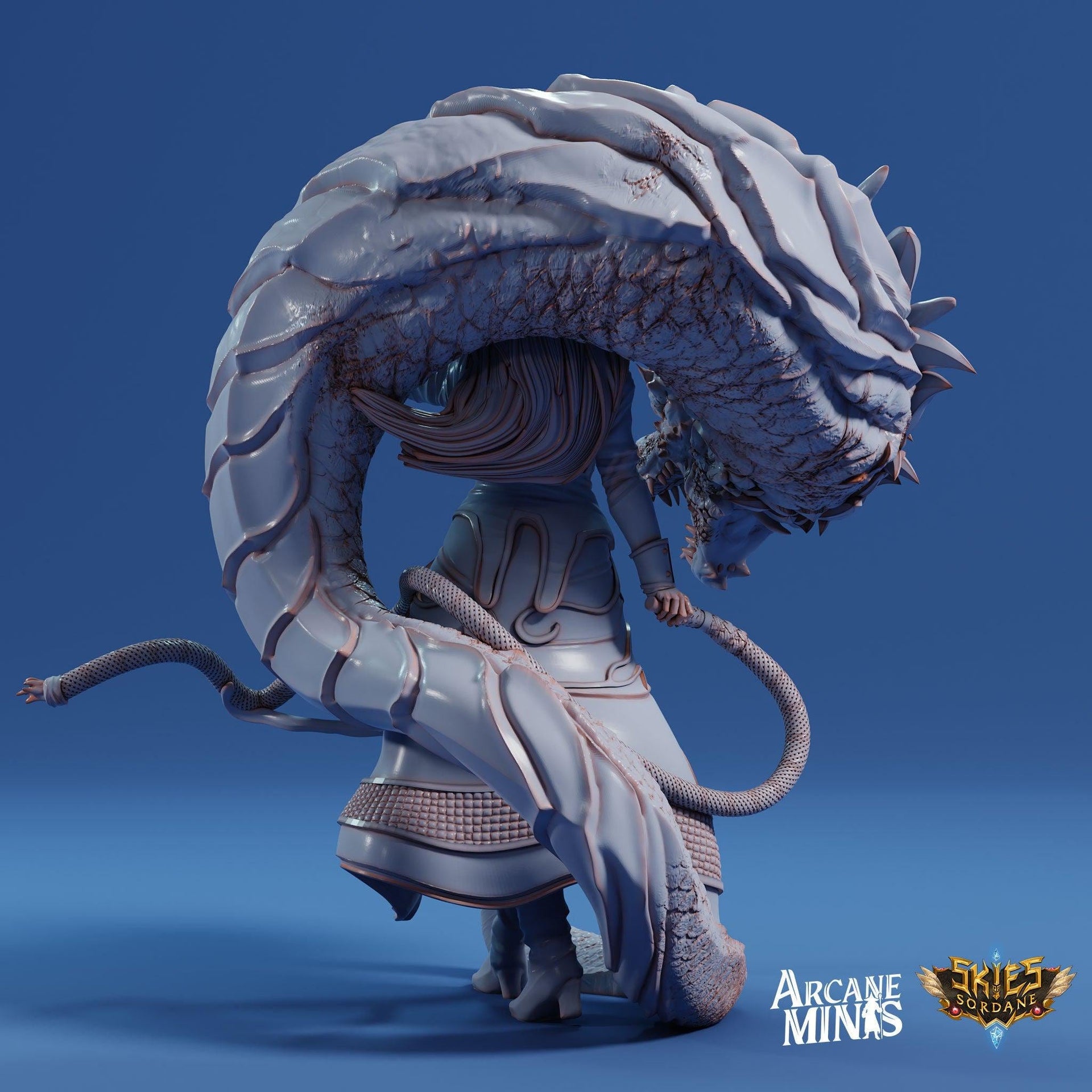 Human Bard Female, Ring Master - Arcane Minis | 32mm | Cirque du Sordane | Performer | Circus | Magician | Summoner | Whip | Tophat