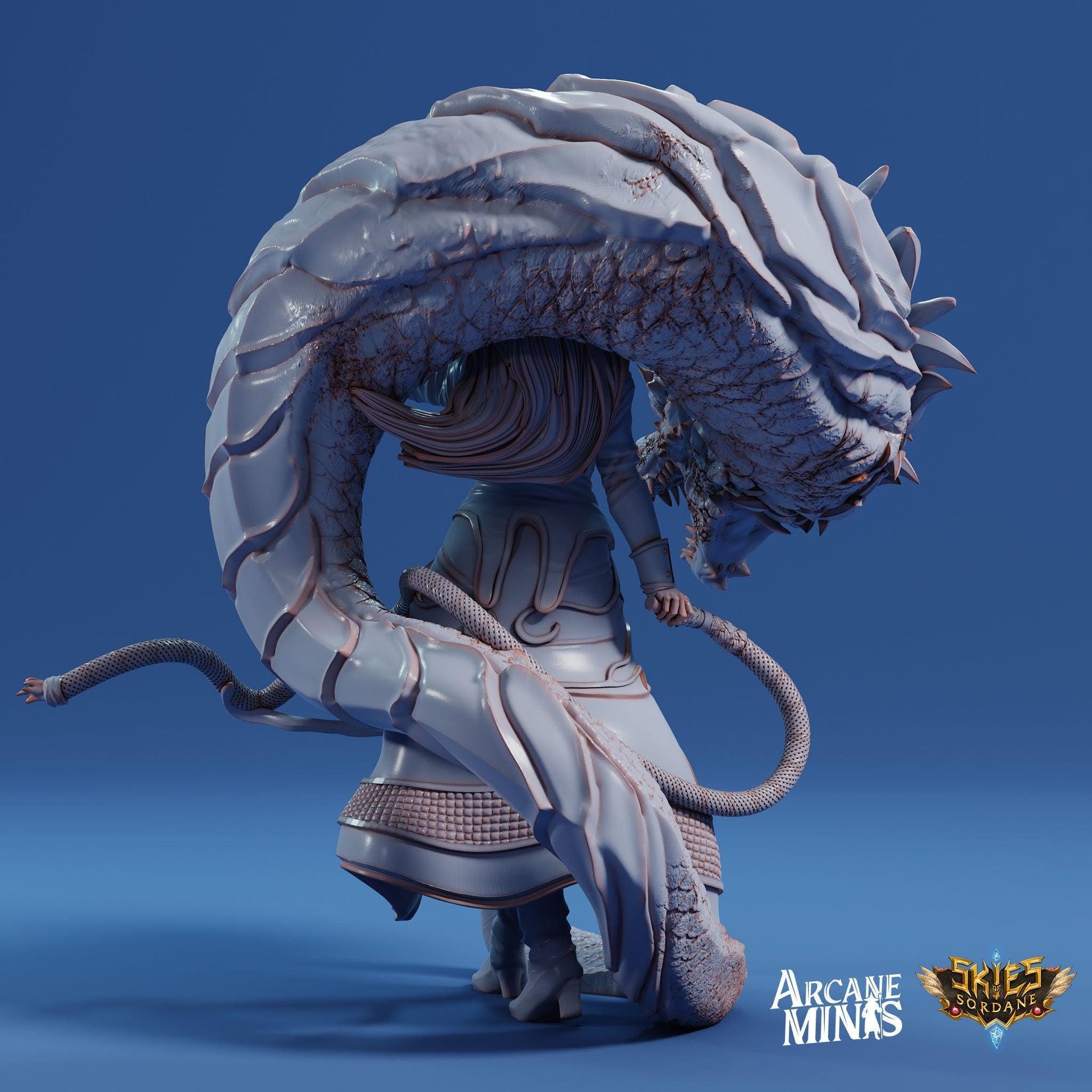 Human Bard Female, Ring Master - Arcane Minis | 32mm | Cirque du Sordane | Performer | Circus | Magician | Summoner | Whip | Tophat