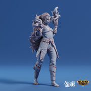 Fire Elemdar Firebreather - Arcane Minis | 32mm | Cirque du Sordane | Performer | Sorcerer | Mage | Elementalist