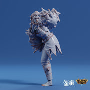 Fire Elemdar Firebreather - Arcane Minis | 32mm | Cirque du Sordane | Performer | Sorcerer | Mage | Elementalist