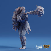 Fire Elemdar Firebreather - Arcane Minis | 32mm | Cirque du Sordane | Performer | Sorcerer | Mage | Elementalist