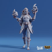 Fire Elemdar Firebreather - Arcane Minis | 32mm | Cirque du Sordane | Performer | Sorcerer | Mage | Elementalist