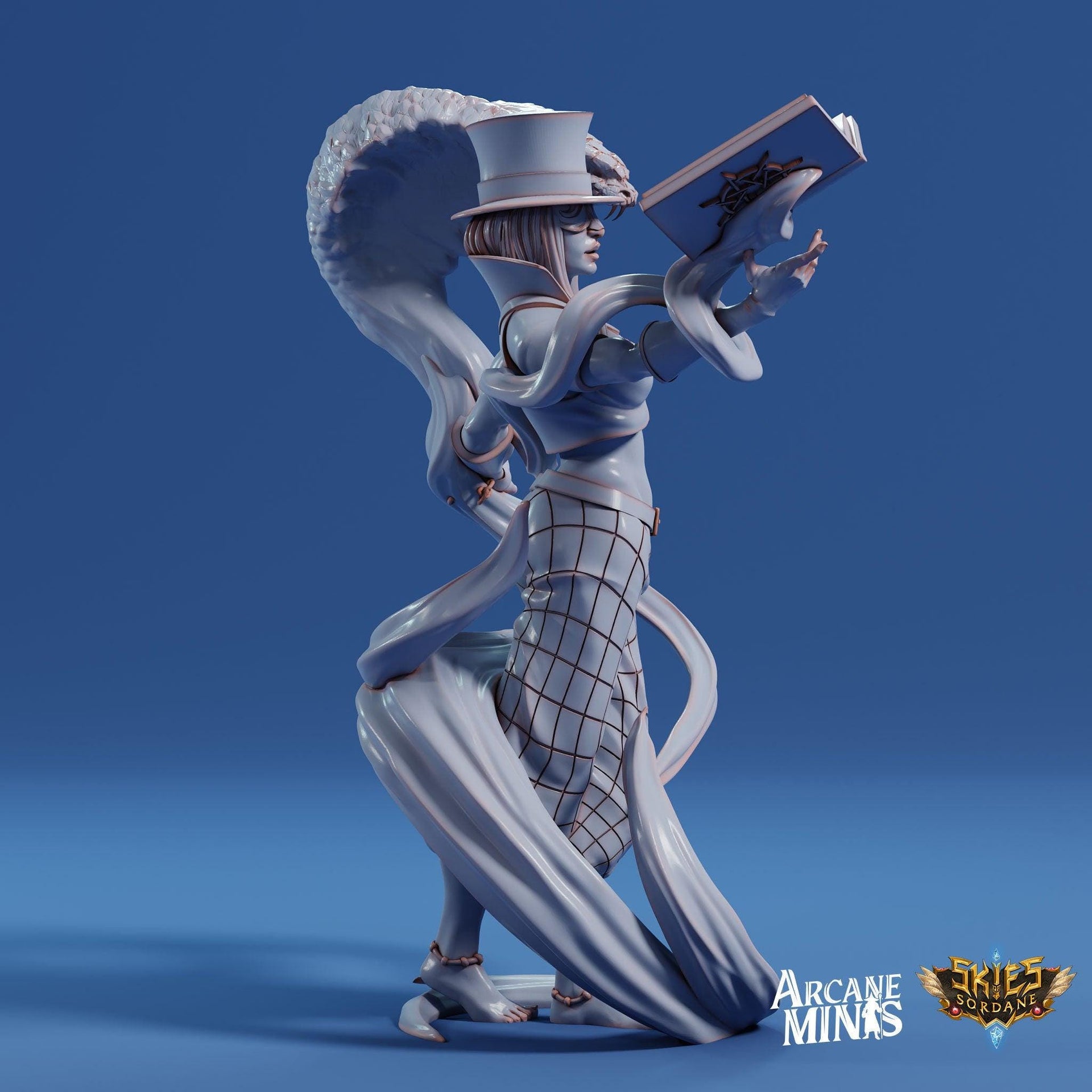 Human Illusionist - Arcane Minis | 32mm | Cirque du Sordane | Performer | Circus | Magician | Summoner | Steampunk | Wizard