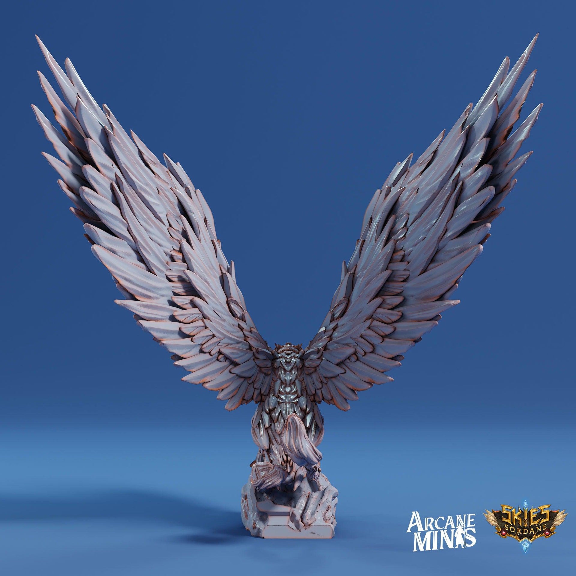 Crystal Flamehawk - Arcane Minis | 32mm | Cirque du Sordane | Phoenix | Fire Bird | Eagle