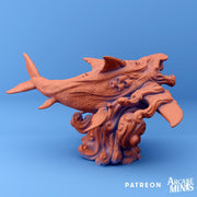 Wild Argolodon, Sky Shark - Arcane Minis | 32mm | Tourist Terror | Alien | Giant | Colossal | Flying