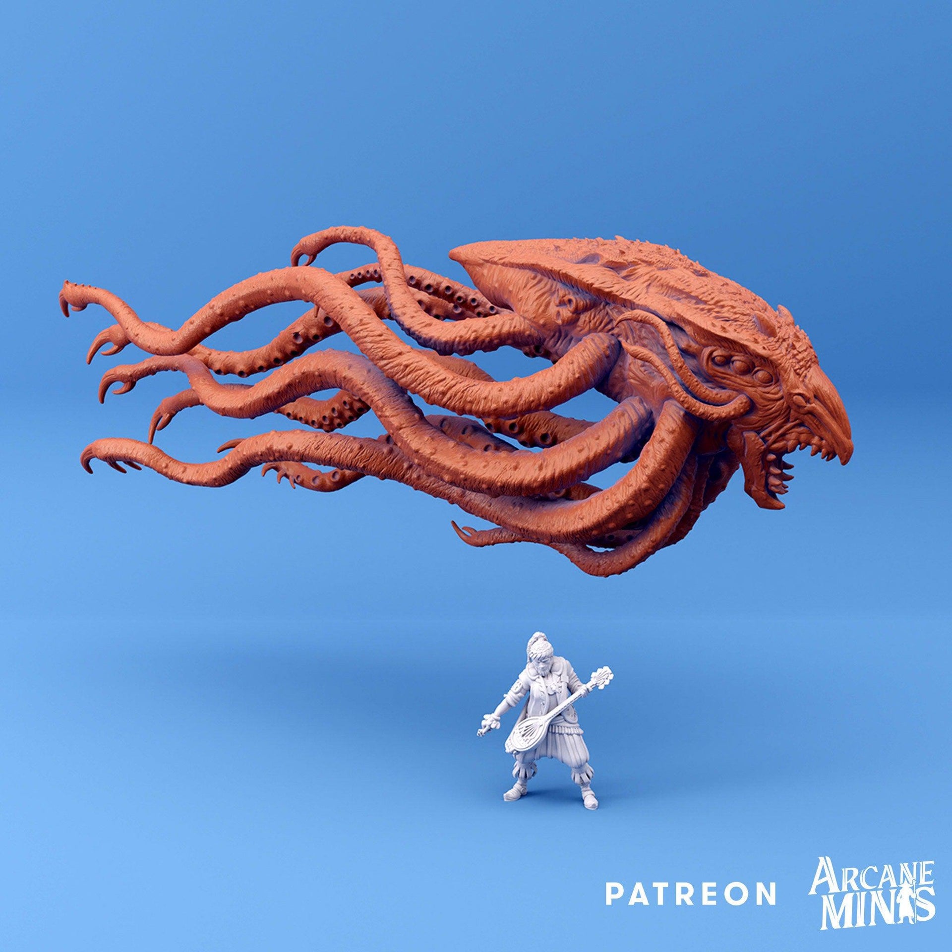 Star Squid- Arcane Minis | 32mm | Tourist Terror | Alien | Octopus | Deep One | Astral | Psychic