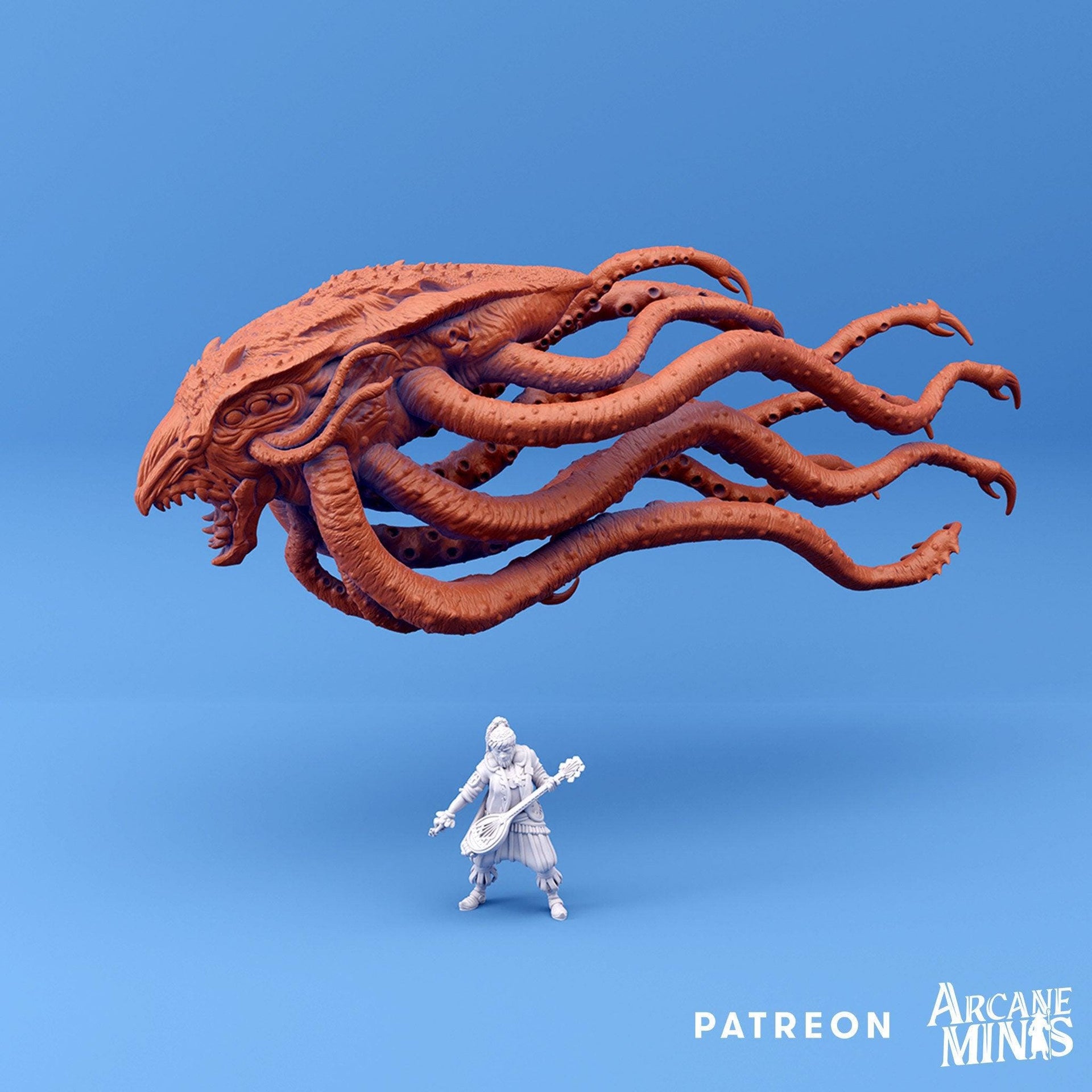 Star Squid- Arcane Minis | 32mm | Tourist Terror | Alien | Octopus | Deep One | Astral | Psychic