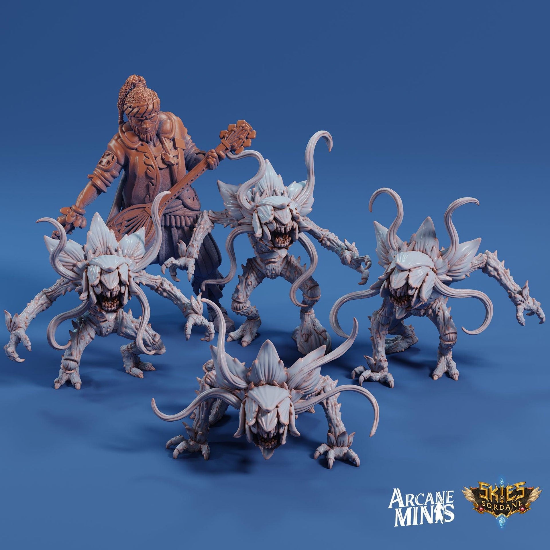 Umbralshade Minions - Arcane Minis | 32mm | Junkers Plight | Alien | Plant Demon | Devil | Elemental | Plant Monster