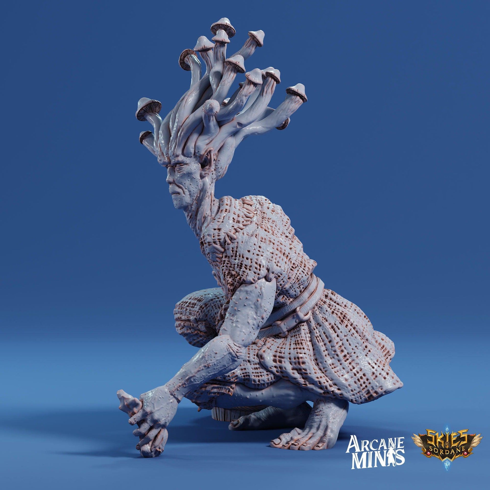 Fungarii Villager 2 - Arcane Minis | 32mm | Junkers Plight | Alien | Mushroom | Fungus | Mold | Townsfolk