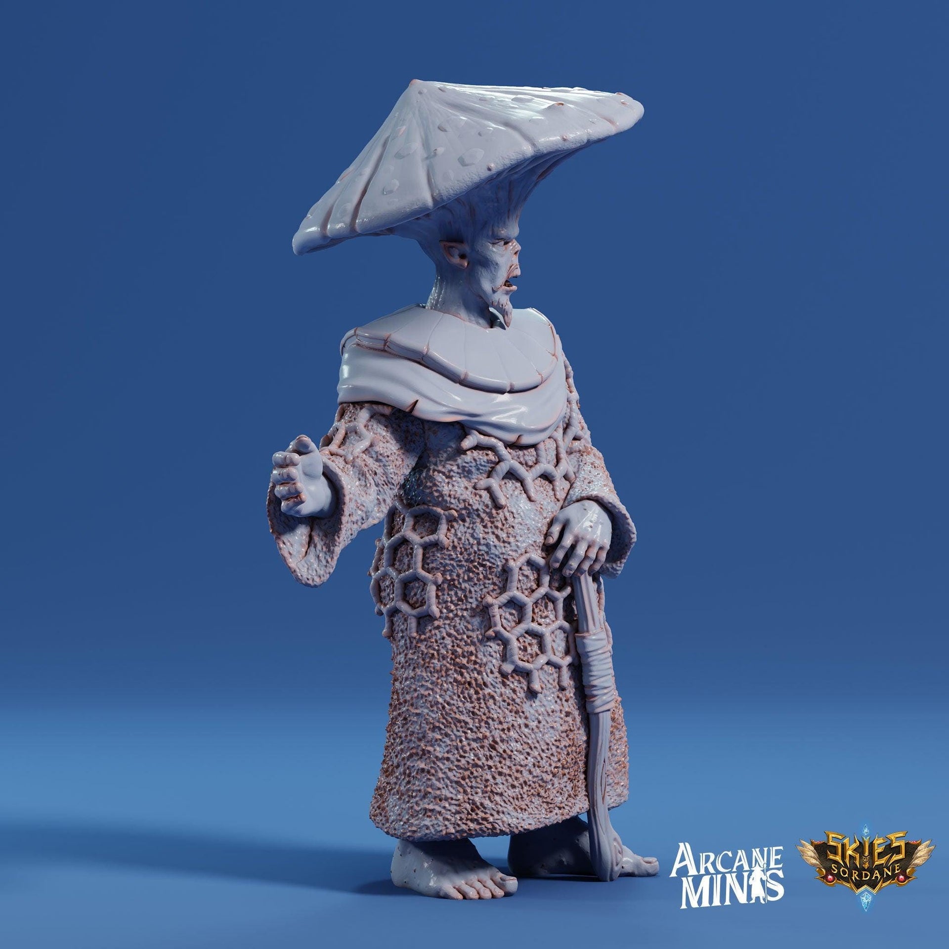 Fungarii Noble- Arcane Minis | 32mm | Junkers Plight | Alien | Mushroom | Fungus | Mold | King