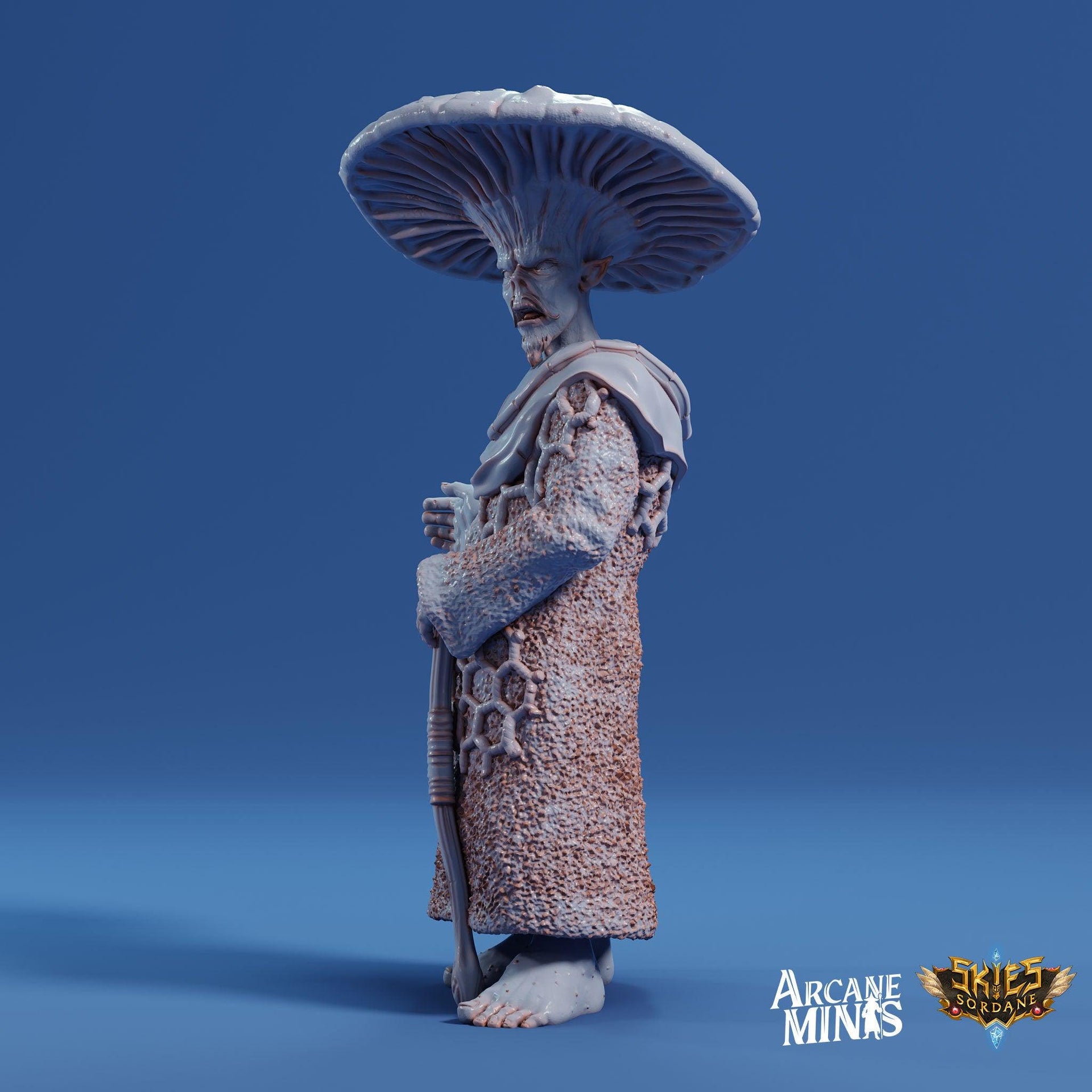 Fungarii Noble- Arcane Minis | 32mm | Junkers Plight | Alien | Mushroom | Fungus | Mold | King